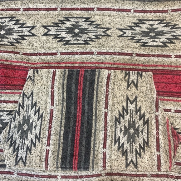Brooklyn Cloth Southwest Aztec Hoodie Women’s Pullover Tribal Print Size M - Picture 7 of 10